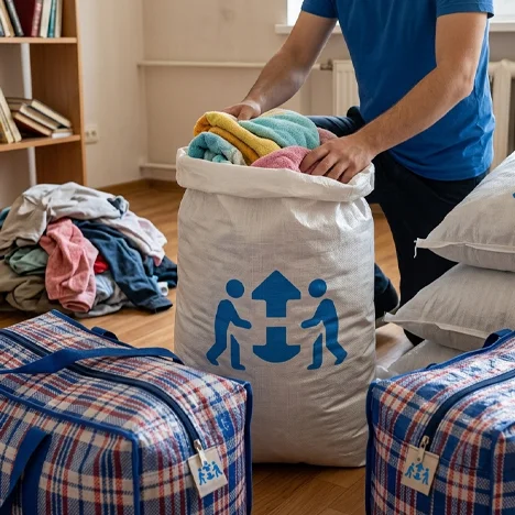 Saci de ambalaj pentru mutări și logistică
